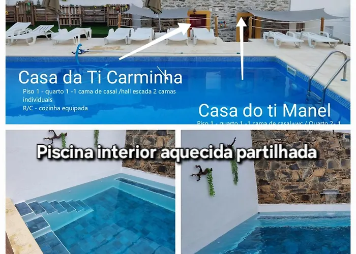 Piscina Interior Aquecida - Monte Cimeiro E Casitas Da Eira - Casa Da Ti Carminha Holiday home Macao
